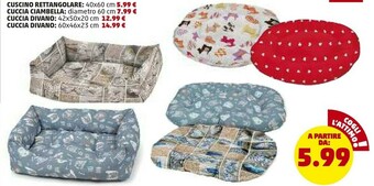 PENNY Cuscino Rettangolare 40x60 Cm offerta