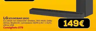 Euronics LG SOUNDBAR S60Q offerta