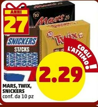 PENNY Mars , Twix, Snickers offerta