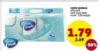 PENNY Gran Finale Carta Igienica Ultra Soft offerta