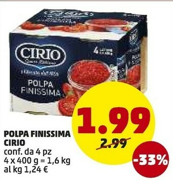 PENNY Cirio Polpa Finissima offerta