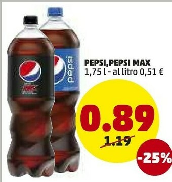 PENNY Pepsi 1750 G(ml) offerta