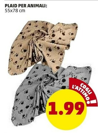 PENNY Plaid Per Animali offerta