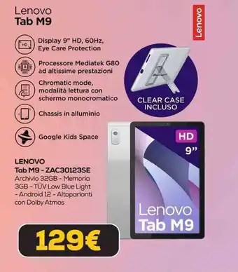 Euronics LENOVO Tab M9-ZAC30123SE offerta