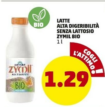 PENNY Parmalat Latte Alta Digeribilita Senza Lattosio Zymil Bio offerta