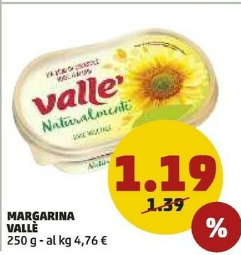 PENNY Vallè - Margarina 250 G(ml) offerta