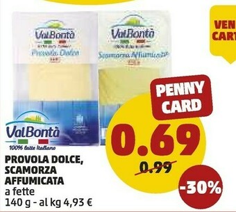PENNY Valbontà Scamorza Affumicata offerta