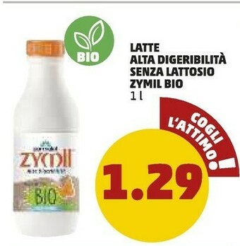 PENNY Parmalat Latte Alta Digeribilita Senza Lattosio Zymil Bio offerta