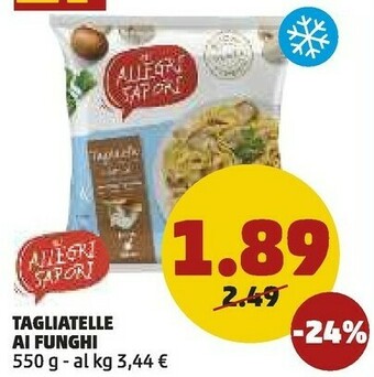 PENNY Gli allegri sapori Tagliatelle Ai Funghi offerta