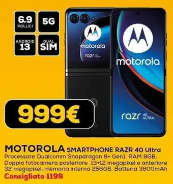 Euronics MOTOROLA SMARTPHONE RAZR 40 Ultra offerta