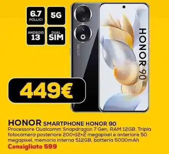 Euronics HONOR SMARTPHONE HONOR 90 offerta