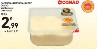 Spazio Conad Conad Parmigiano Reggiano DOP 150g offerta