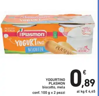 Spazio Conad Plasmon Yogurtino 100g x 2pz offerta