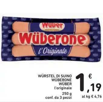 Spazio Conad Wüber Wüberone di Suino 3pz 250g offerta