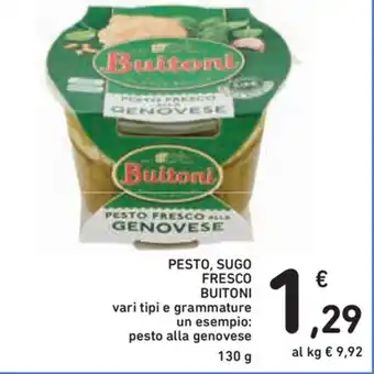 Spazio Conad Buitoni Pesto, Sugo Fresco 130g offerta