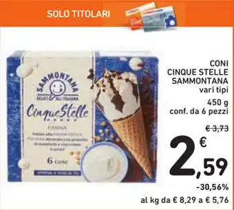 Spazio Conad Sammontana Coni Cinque Stelle 6pz 450g offerta