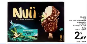 Spazio Conad Nuii Gelato 4pz 268g offerta