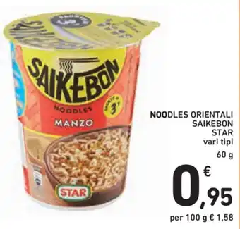 Spazio Conad Star Noodles Orientali Saikebon 60g offerta
