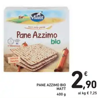 Spazio Conad Matt Pane Azzimo Bio 400g offerta