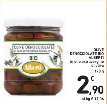 Spazio Conad Alberti Olive Denocciolate Bio 170g offerta
