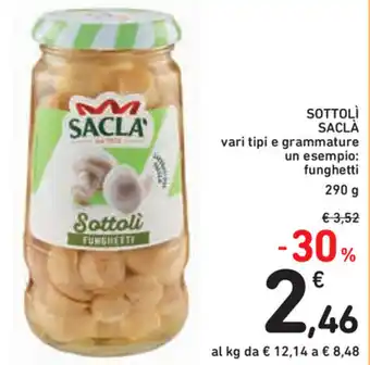 Spazio Conad Sacla' Sottolì 290g offerta