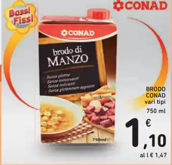 Spazio Conad Conad Brodo 750ml offerta