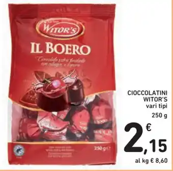 Spazio Conad Witor's Cioccolatini 250g offerta
