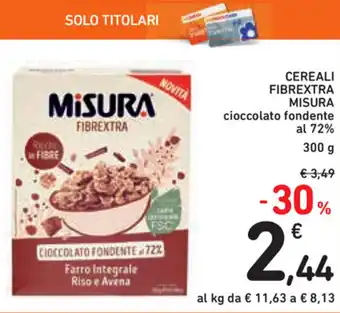 Spazio Conad Misura Cereali Fibrextra 300g offerta