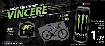 Spazio Conad Monster Energy Drink 500ml offerta