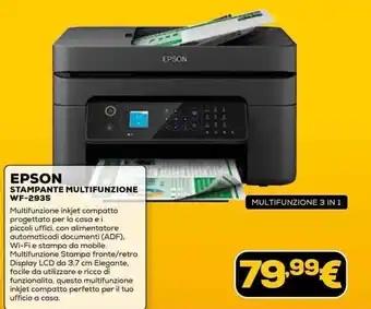 Euronics EPSON STAMPANTE MULTIFUNZIONE WF-2935 offerta