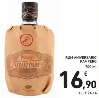 Spazio Conad Pampero Rum Aniversario 700ml offerta