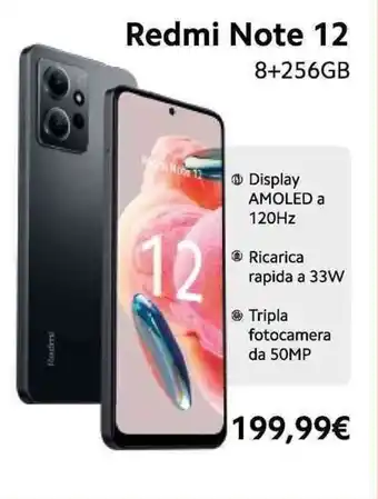 Euronics Redmi Note 12 offerta
