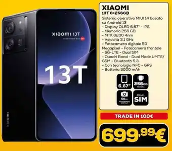Euronics XIAOMI 13T 8+256GB offerta