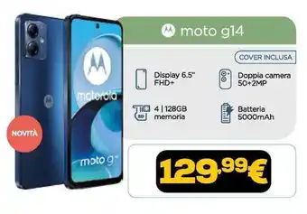 Euronics motorola moto g14 offerta