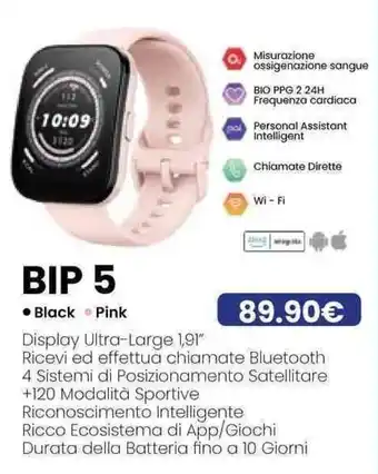 Euronics amazfit BIP 5 offerta