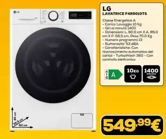Euronics LG LAVATRICE F4R5010TS offerta