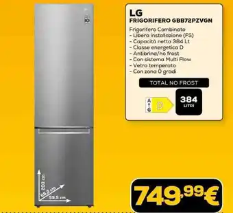 Euronics LG FRIGORIFERO GBB72PZVGN offerta