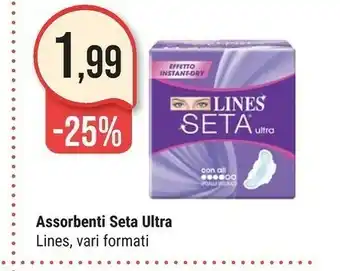 Supermercati Gulliver Lines Seta Ultra Con Ali Salviettine Detergenti 11 Pezzo(i) offerta