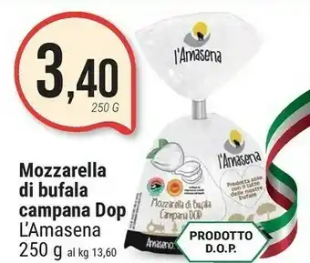 Supermercati Gulliver L'Amasena Mozzarella Di Bufala Campana DOP offerta