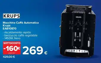 Carrefour Macchina Caffè Automatica Krups EA810870 offerta