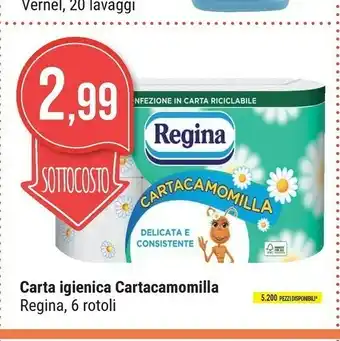 Supermercati Gulliver Regina Carta Igienica Cartacamomilla offerta