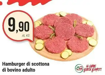 Supermercati Gulliver Hamburger Di Scottona Di Bovino Adulto offerta
