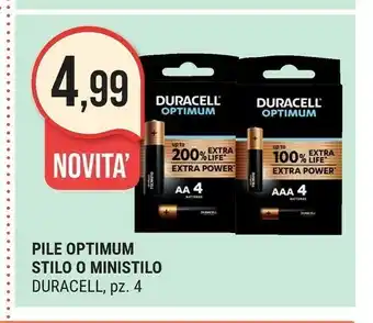 Supermercati Gulliver Duracell Pile Optimum Stilo offerta
