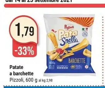 Supermercati Gulliver Pizzoli Pata Snella Barchette 600 G(ml) offerta