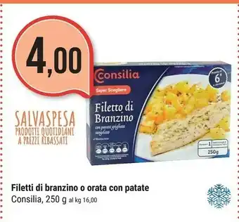 Supermercati Gulliver Consilia Filetti Di Branzino/ Orata Con Patate 250 G offerta