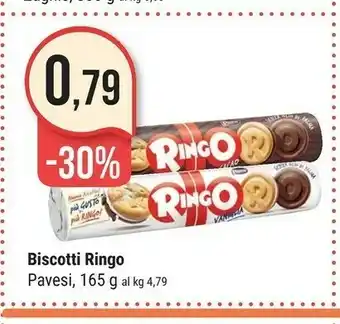 Supermercati Gulliver Pavesi Ringo Vaniglia 165 G(ml) offerta