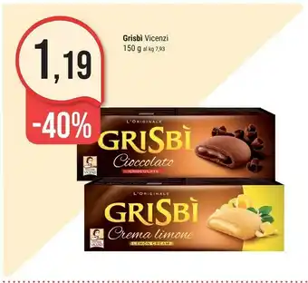 Supermercati Gulliver Matilde Vicenzi Grisbì Cioccolato 150 G(ml) offerta