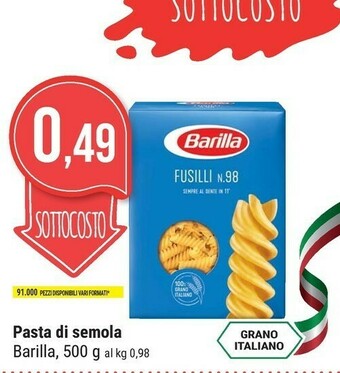 Supermercati Gulliver Barilla Pasta Di Semola offerta