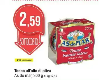 Supermercati Gulliver Asdomar Tonno All'Olio Di Oliva offerta