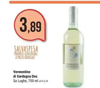 Supermercati Gulliver Sa Lughe Vermentino Di Sardegna DOC offerta